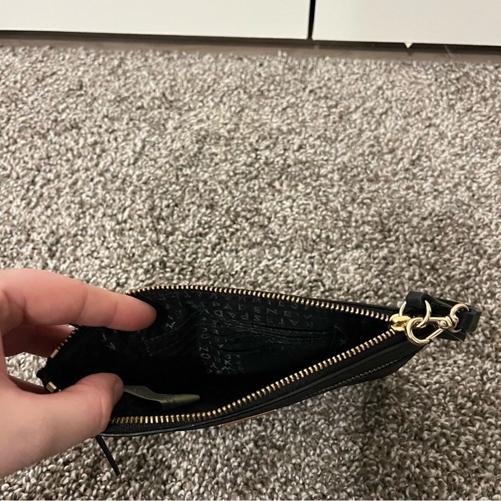 Kate Spade Black Laurel Way Saffiano Leather Wristlet - Picture 9 of 14